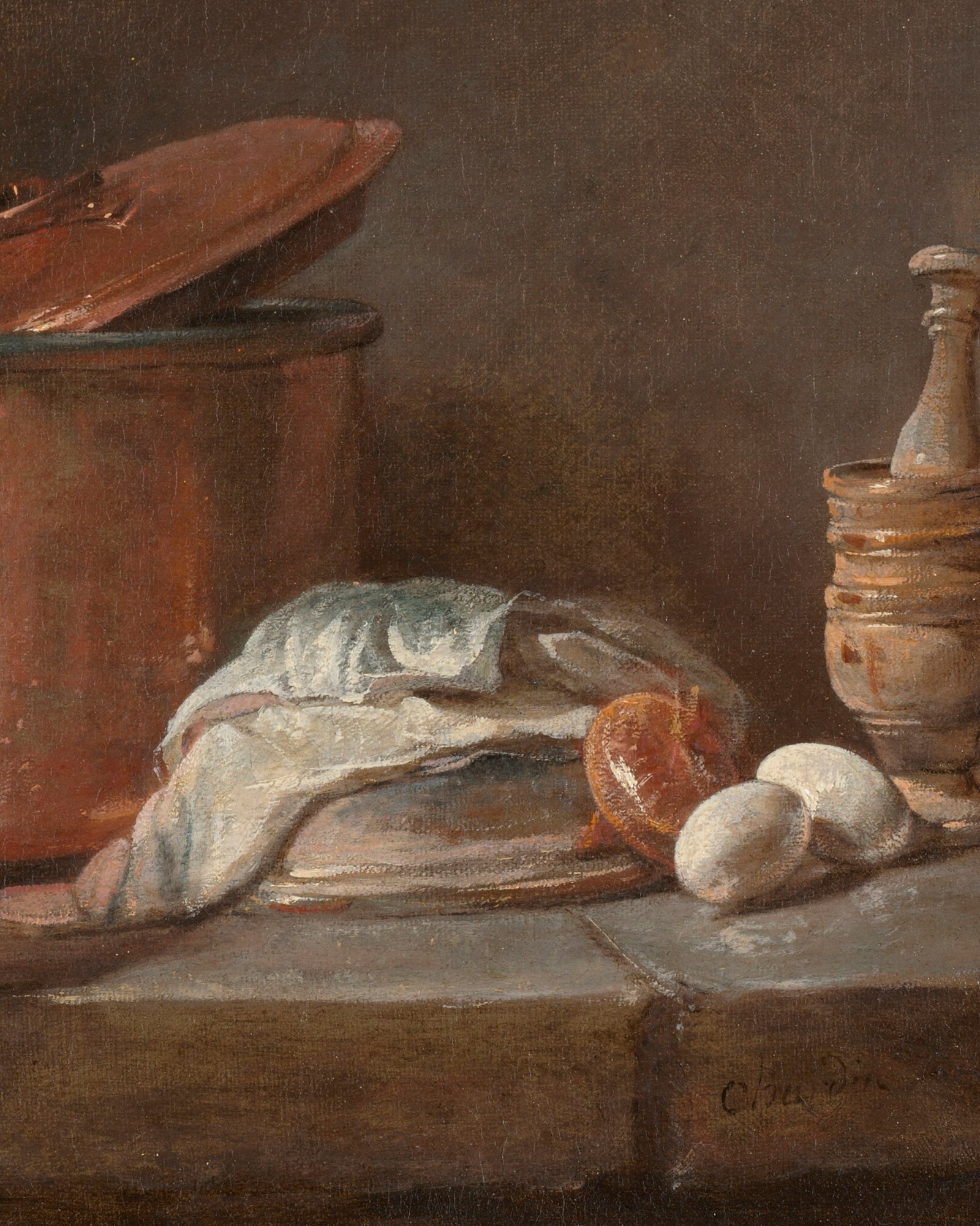 Kitchen Utensils with Leeks, Fish, and Eggs — 3