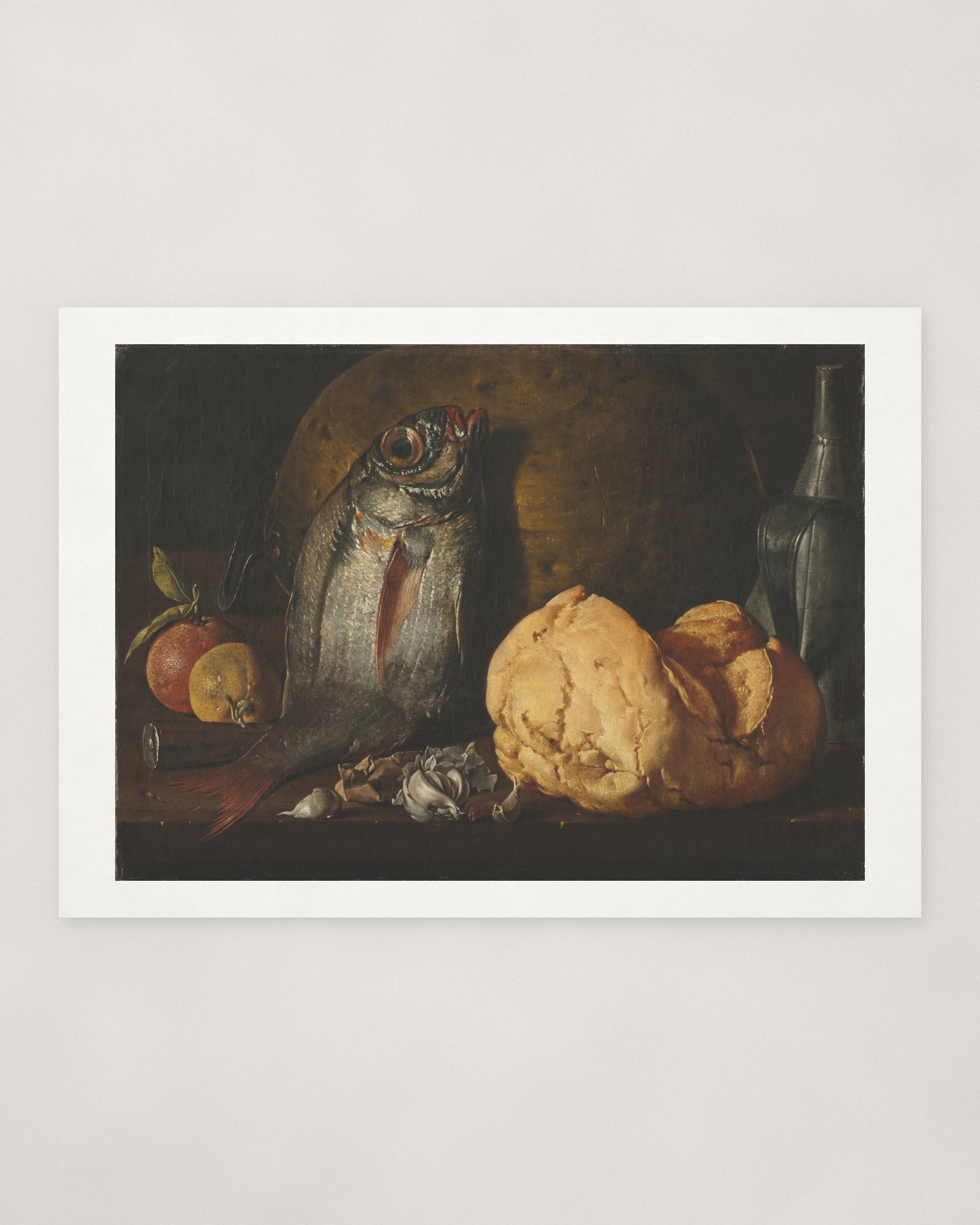 Still Life with Fish, Bread, and Kettle — 2