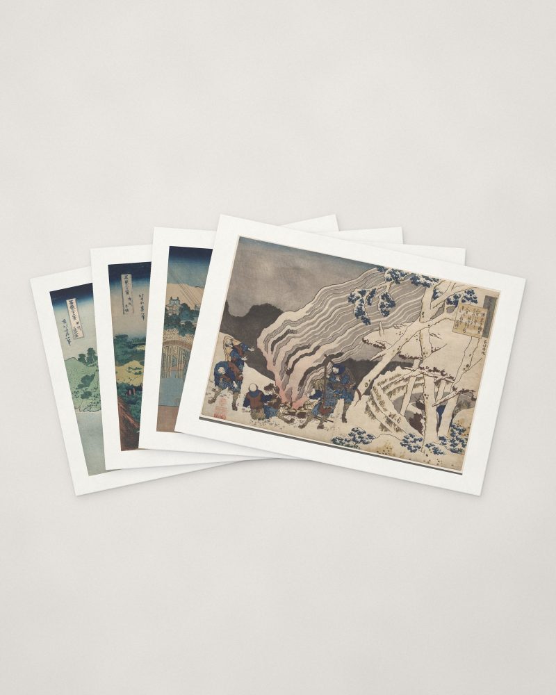 Hokusai Cards — four cards fanned