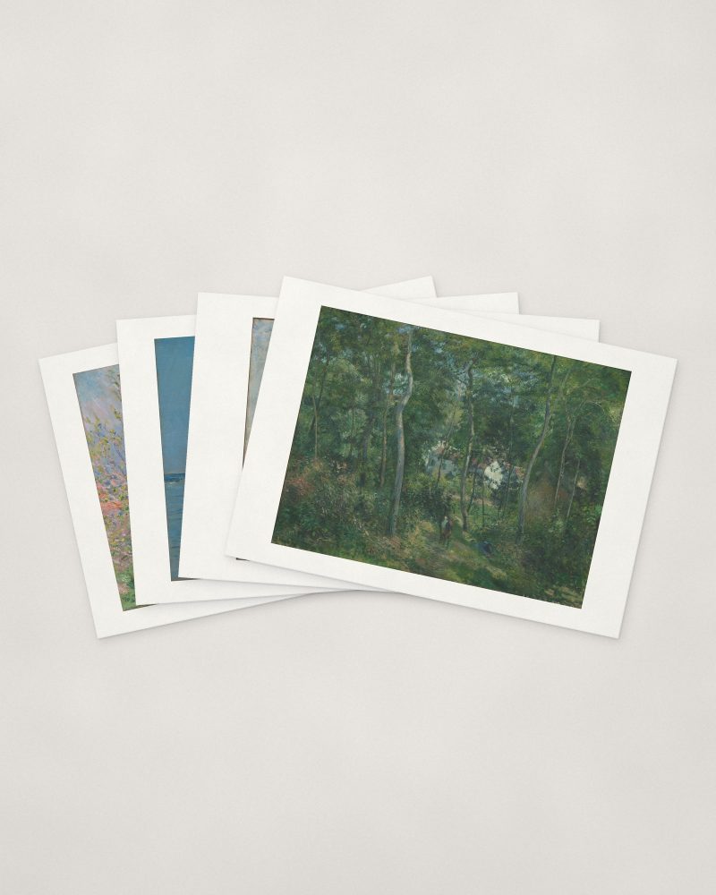 Impressionist Cards — four cards fanned