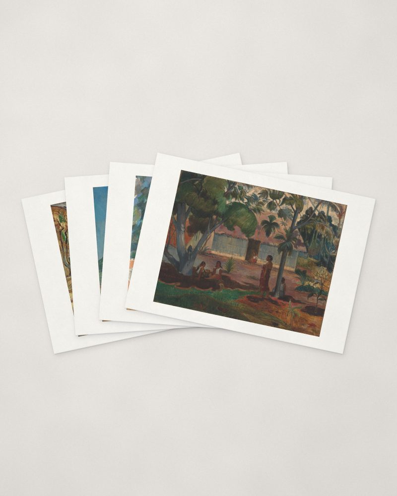 Post-Impressionist Cards — four cards fanned