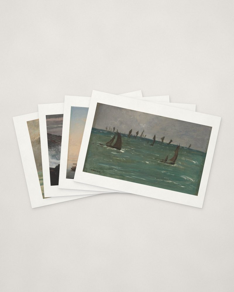 Seaside Cards — four cards fanned