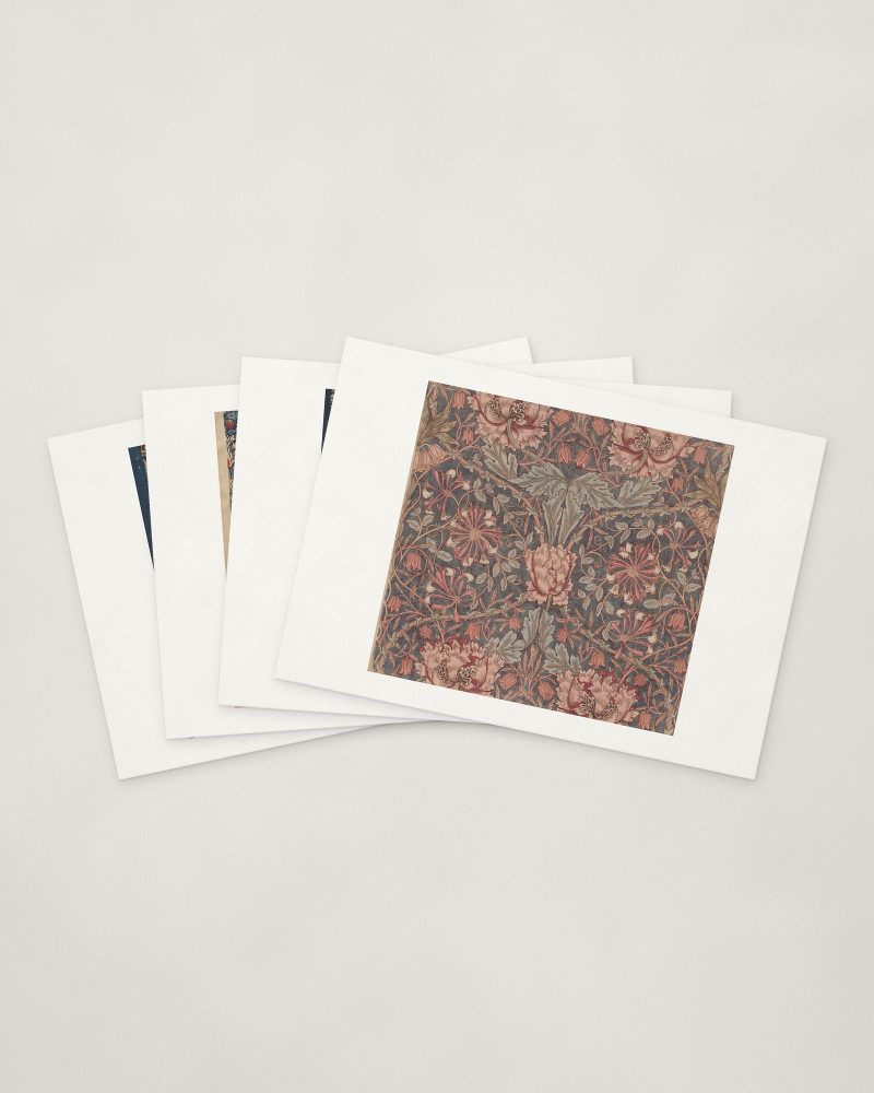 William Morris Cards — four cards fanned